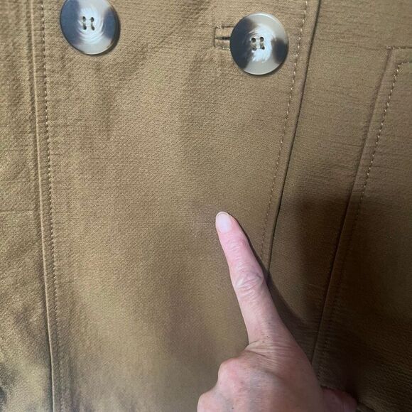 Zara Trafaluc Outerwear Brown Green Cozy Lined Jacket Sz M Poly/Nylon Shell - Picture 4 of 14